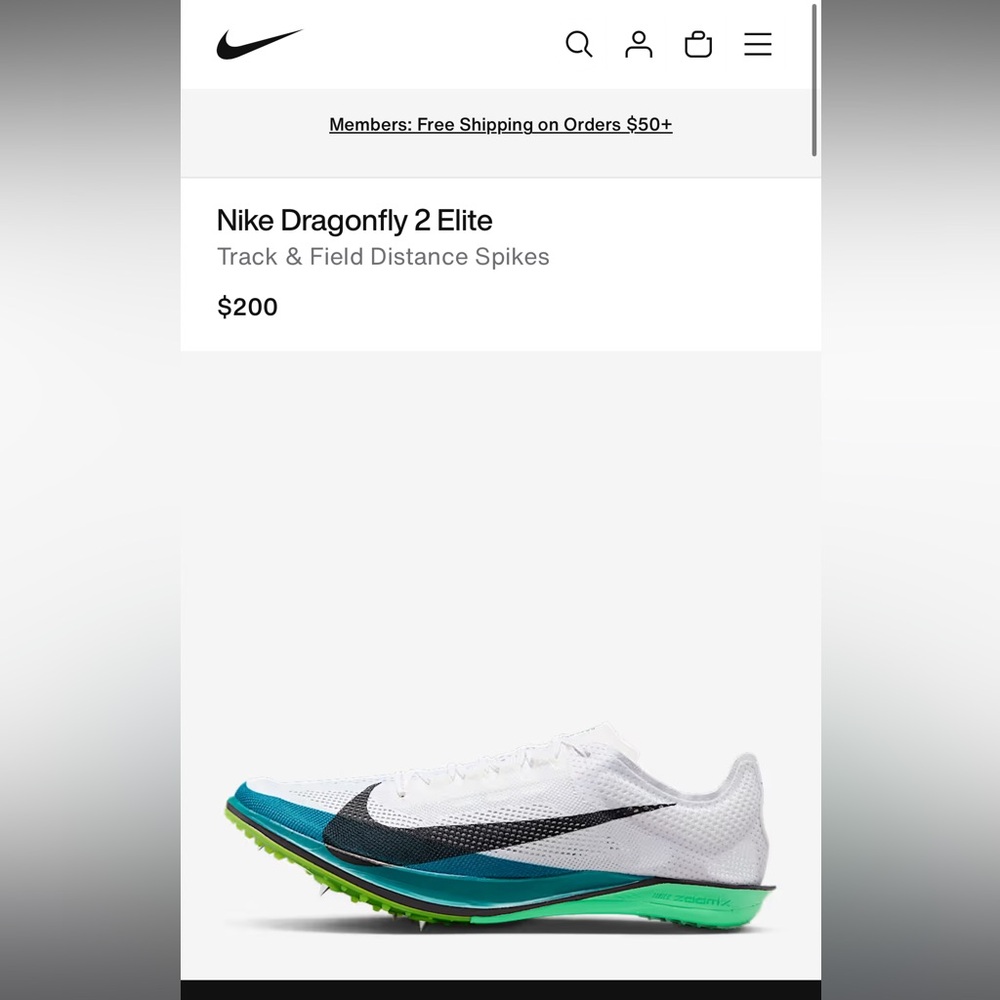 Nike Dragonfly 2 Elite track & field spikes